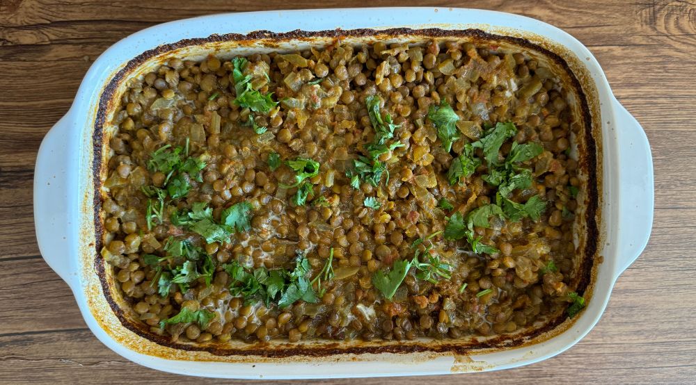 Vegan Konkani Curry Bake with Lentils Recipe